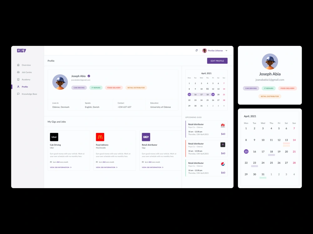 Modern and intuitive UI/UX designs for web and mobile | Upwork
