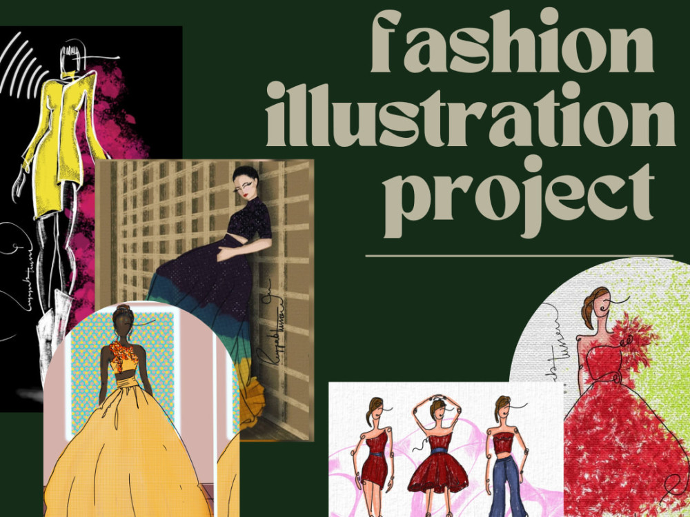 A stylish fashion illustrations and sketch for you | Upwork