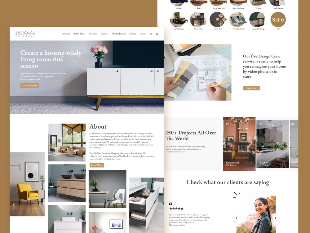 Responsive web & phone UI/UX, landing page design in Figma, XD ...