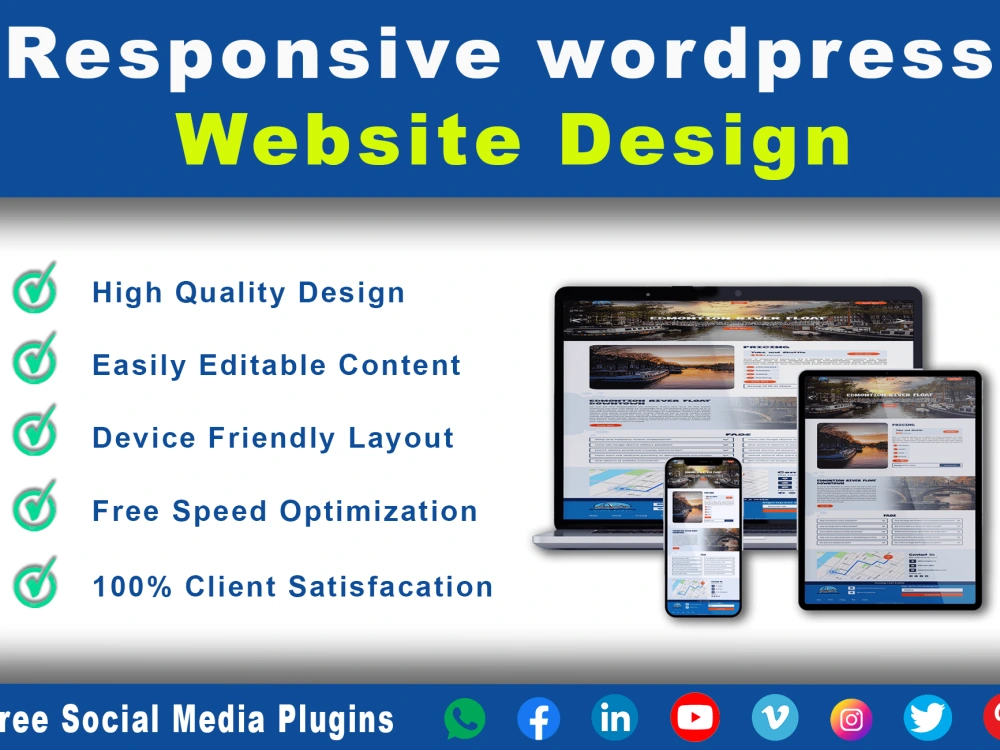 A Responsive WordPress Website Design for your Business. | Upwork
