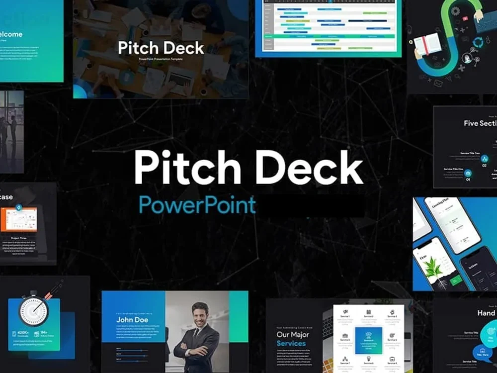 A professional pitch desk design for presentation Upwork