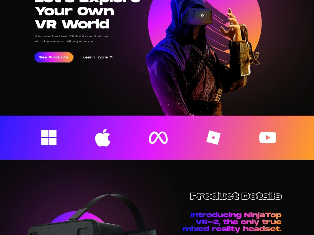 An amazing landing page UI/UX Design Upwork