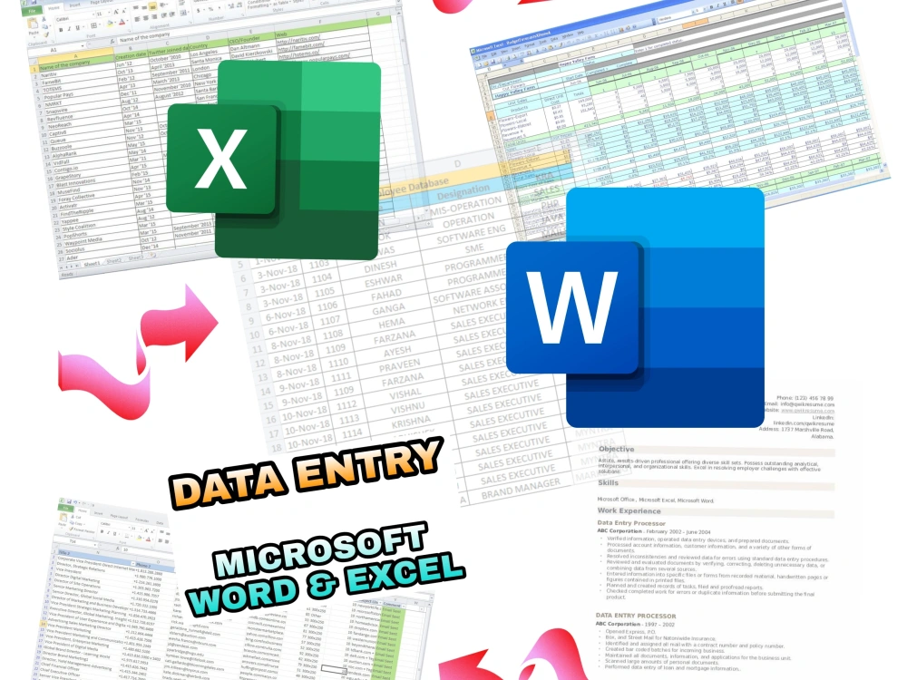 Data entry files for your business | Upwork