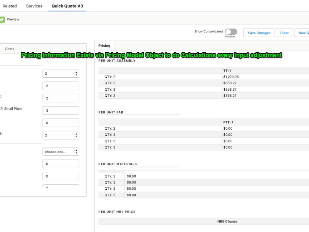 A customized calculator for Quotes in Salesforce without needing CPQ