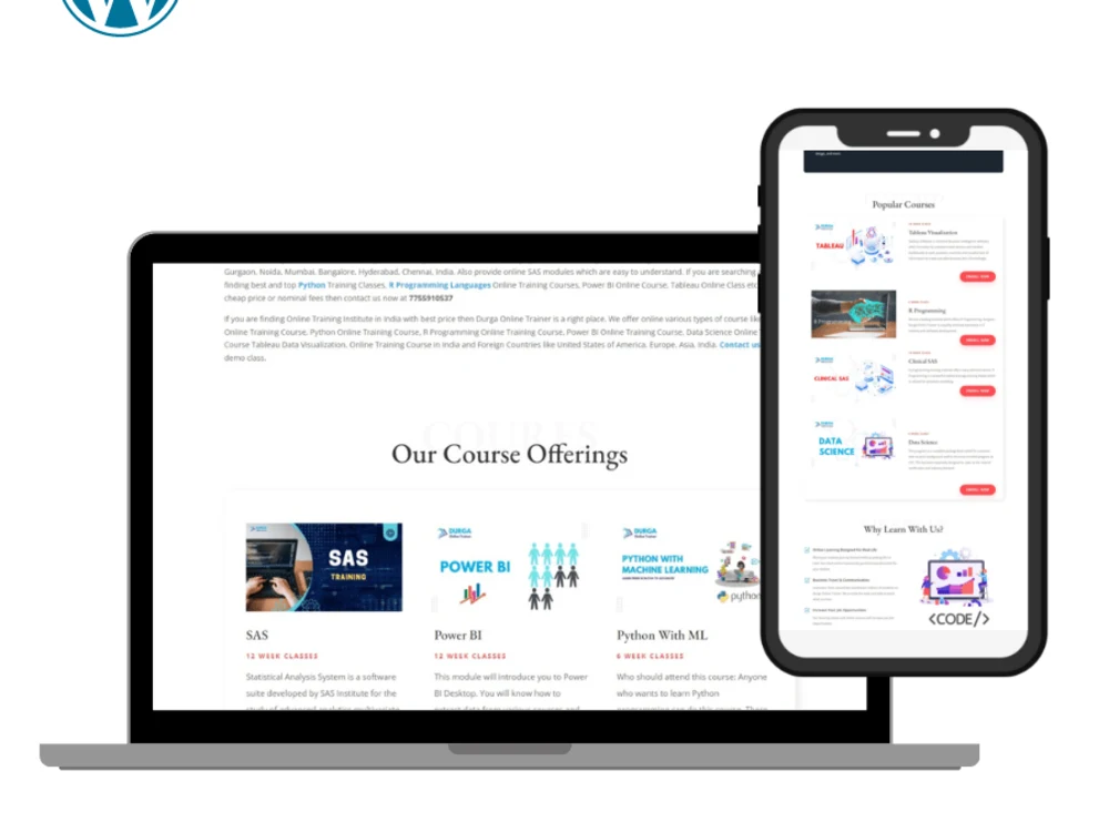 Clean and responsive WordPress website design | Upwork