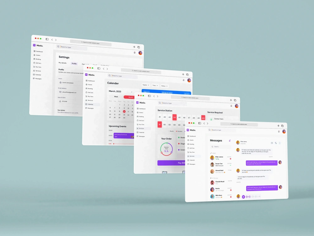 SaaS app design, software ui/ux design, dashboard or portal, Web app ...