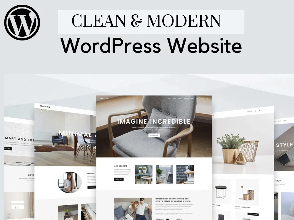 A clean and modern wordpress website | Upwork
