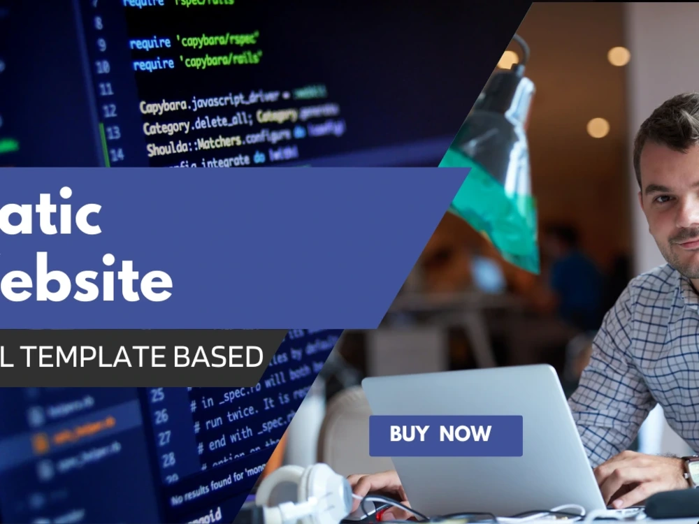 A fantastic Static Website - HTML Template Based | Upwork