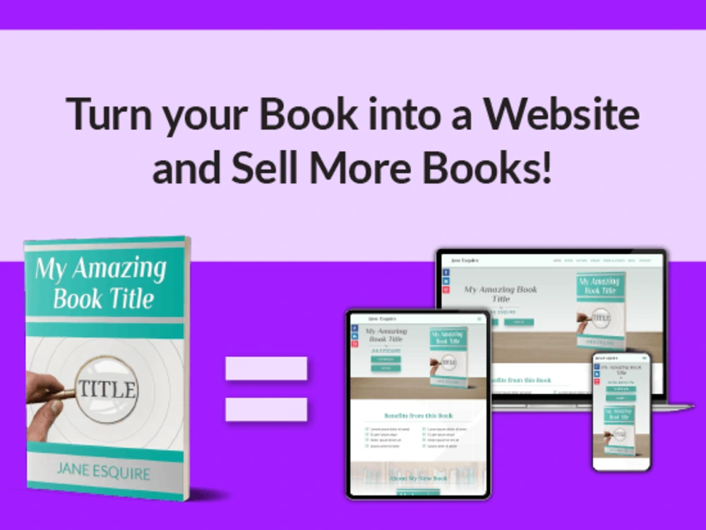 An Author site to Sell your Book Upwork