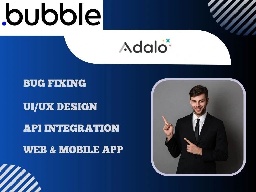 A responsive web & mobile app created by a bubble.io and adalo ...