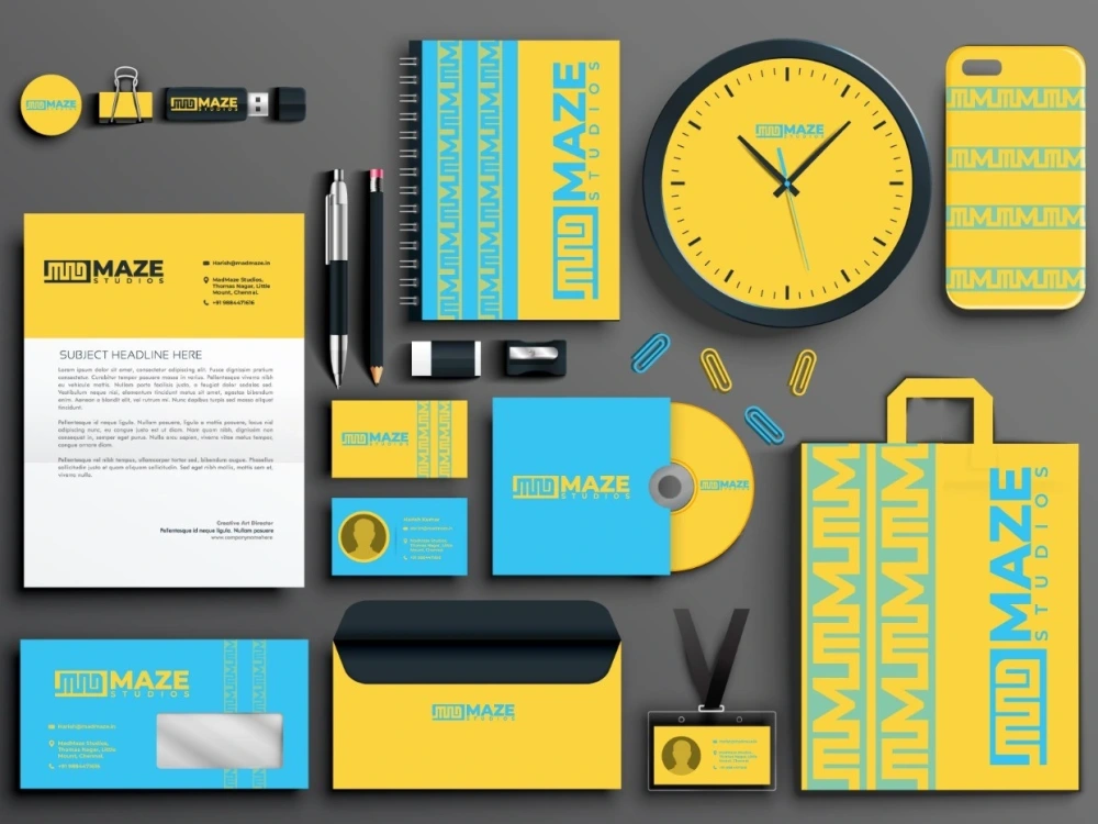 A creatively designed logo and brand collaterals | Upwork