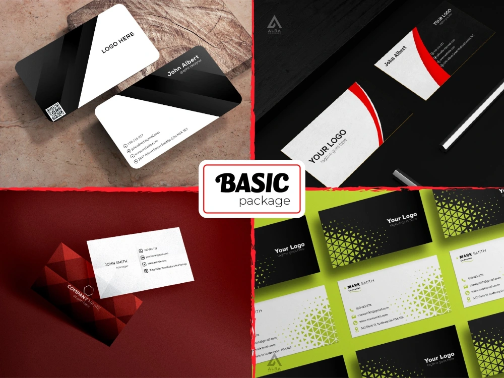 Modern premium luxury print ready business card design with QR | Upwork