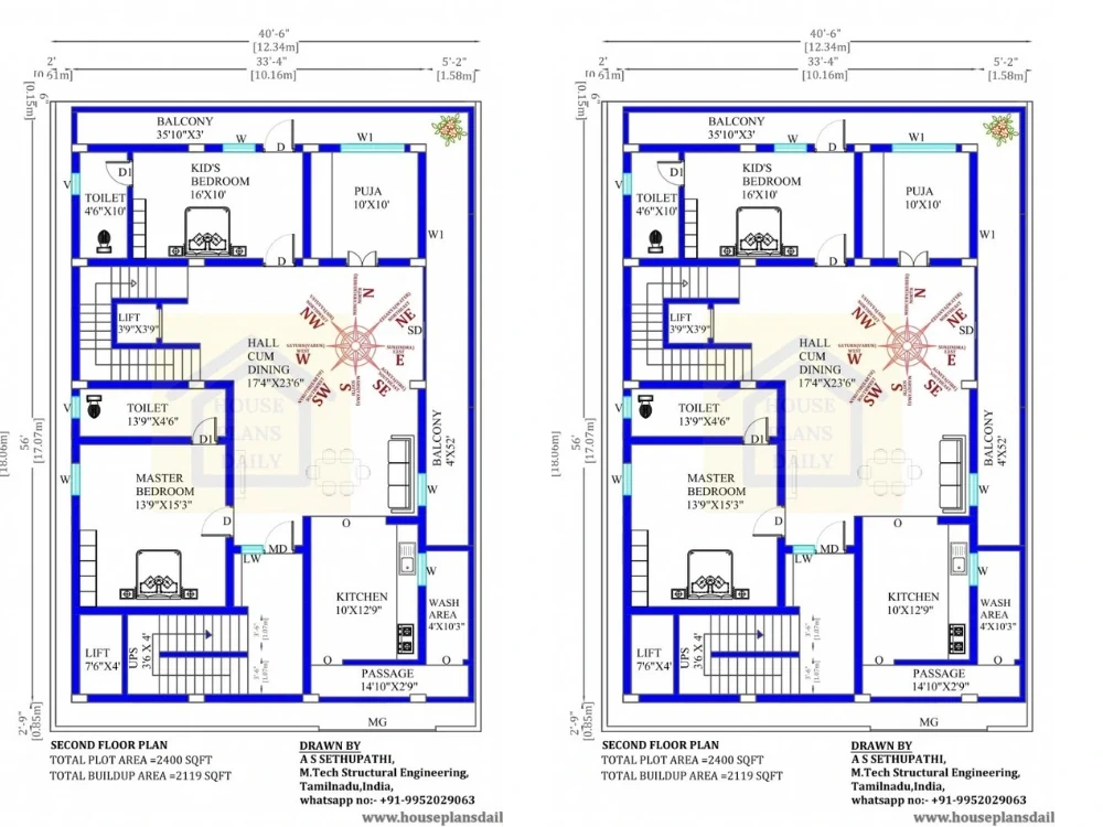 A architectural drawing in AutoCAD Upwork