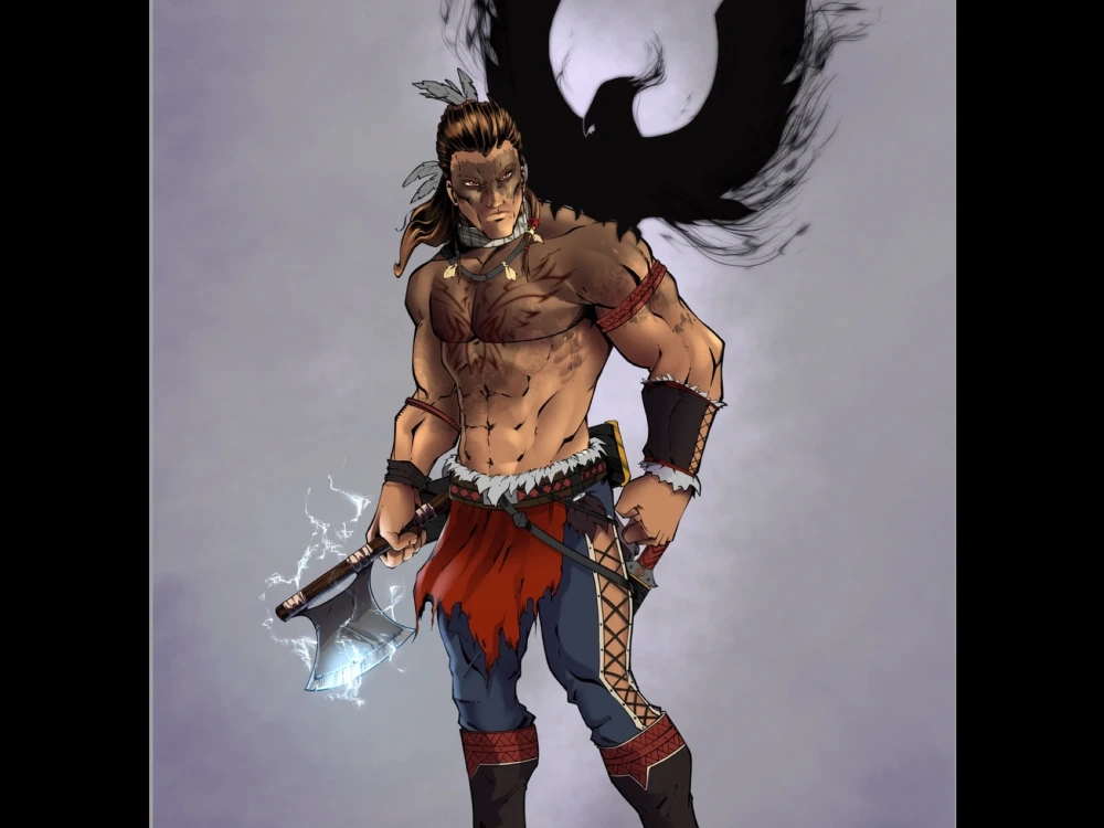 A dynamic character design, from rough sketch to finished colors | Upwork