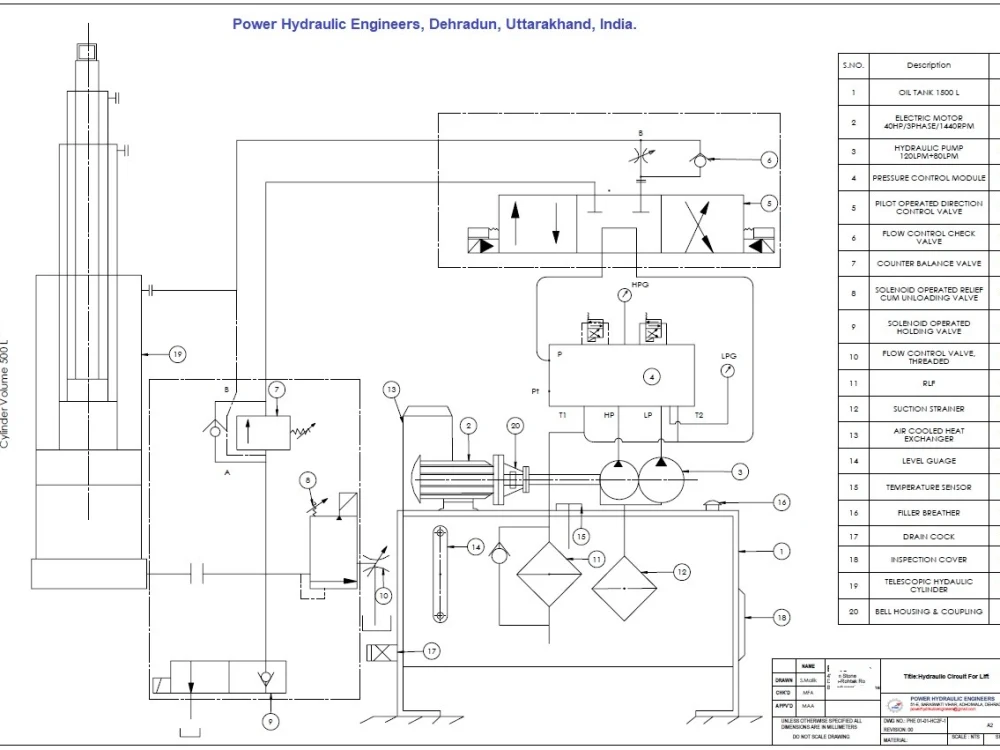 Designing & drawing of Hydraulic Goods Lift. Upwork
