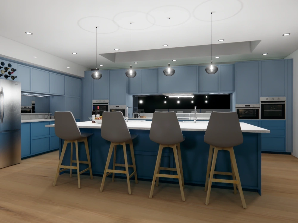 A complete kitchen design - a full package from floor plans to 3D ...