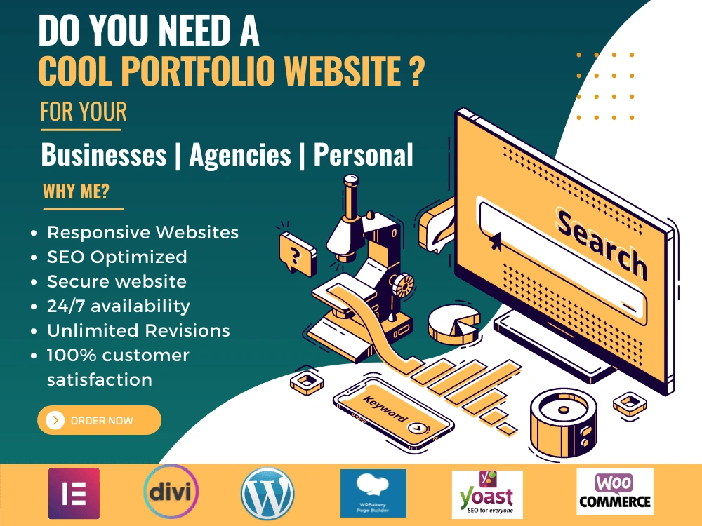A responsive portfolio website | Wordpress Developer | Wordpress Expert ...