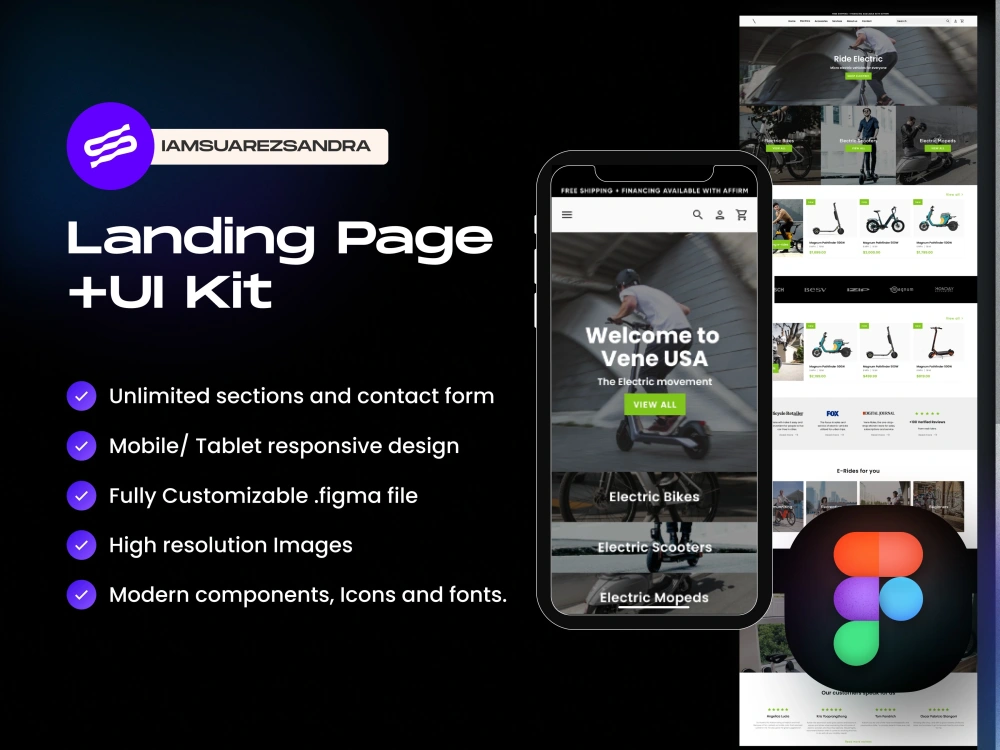Modern UX UI Landing page for your business. | Upwork