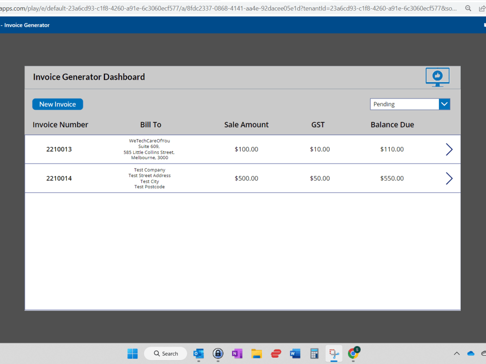 Microsoft PowerApps - Invoice Generator App and Dashboard | Upwork