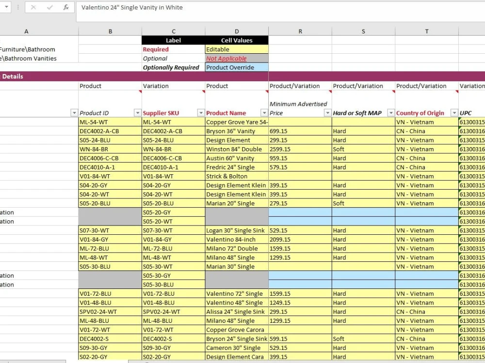 Professional Overstock Product Listing