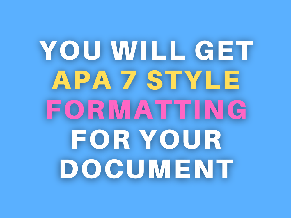 Apa 7th Edition Formatting In Text Citations And References Upwork Apa 7th Edition Formatting In Text Citations And References Upwork