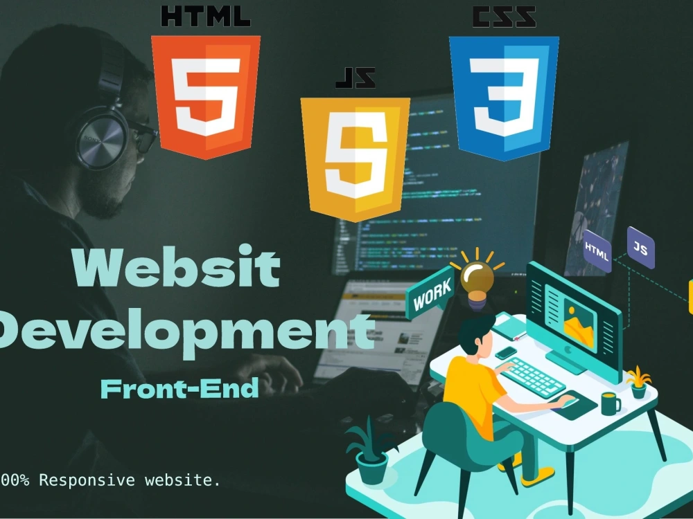 Front end web development using html css bootstrap | Upwork