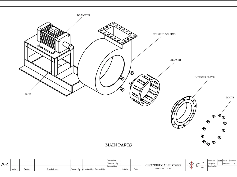 A 3D Design for a Centrifugal Blower for Industry. Upwork