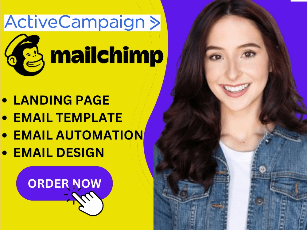 ActiveCampaign and Mailchimp Automation, Landing page, and Email