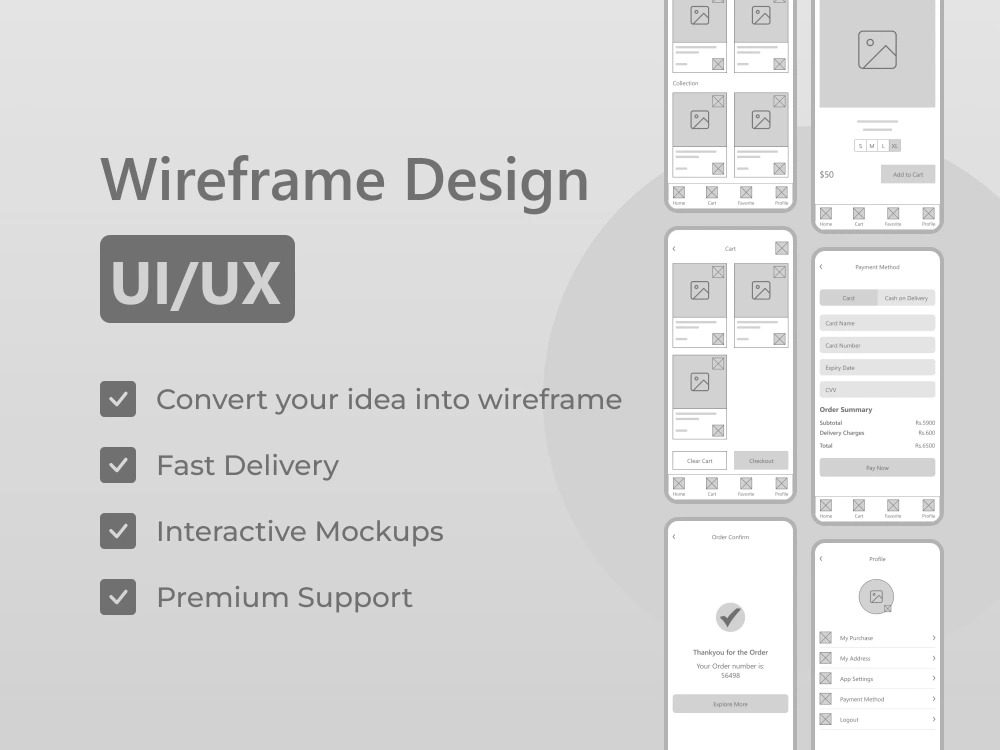 Low Fidelity, High Fidelity Wireframe UI UX Design | Upwork
