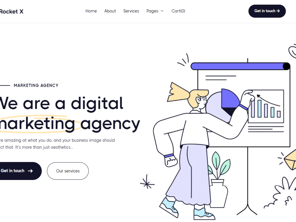 A digital marketing agency website or SMMA website | Upwork