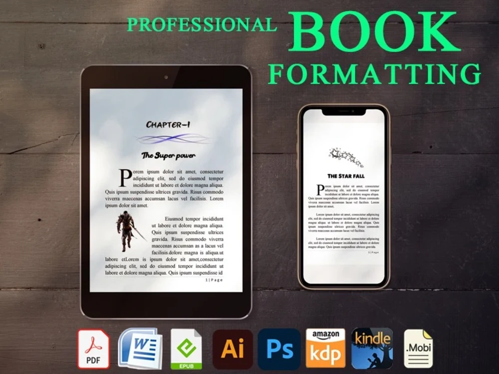 Professional book design and eBook,paperback formatting | Upwork