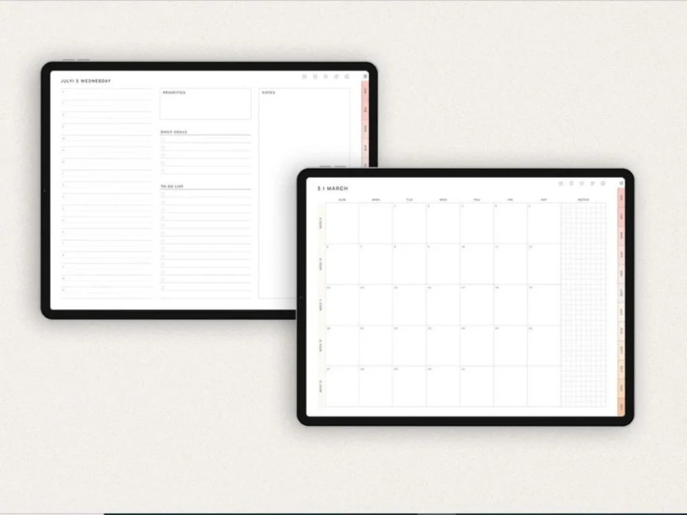 Custom digital planner, journal, or calendar for Etsy or commercial use ...