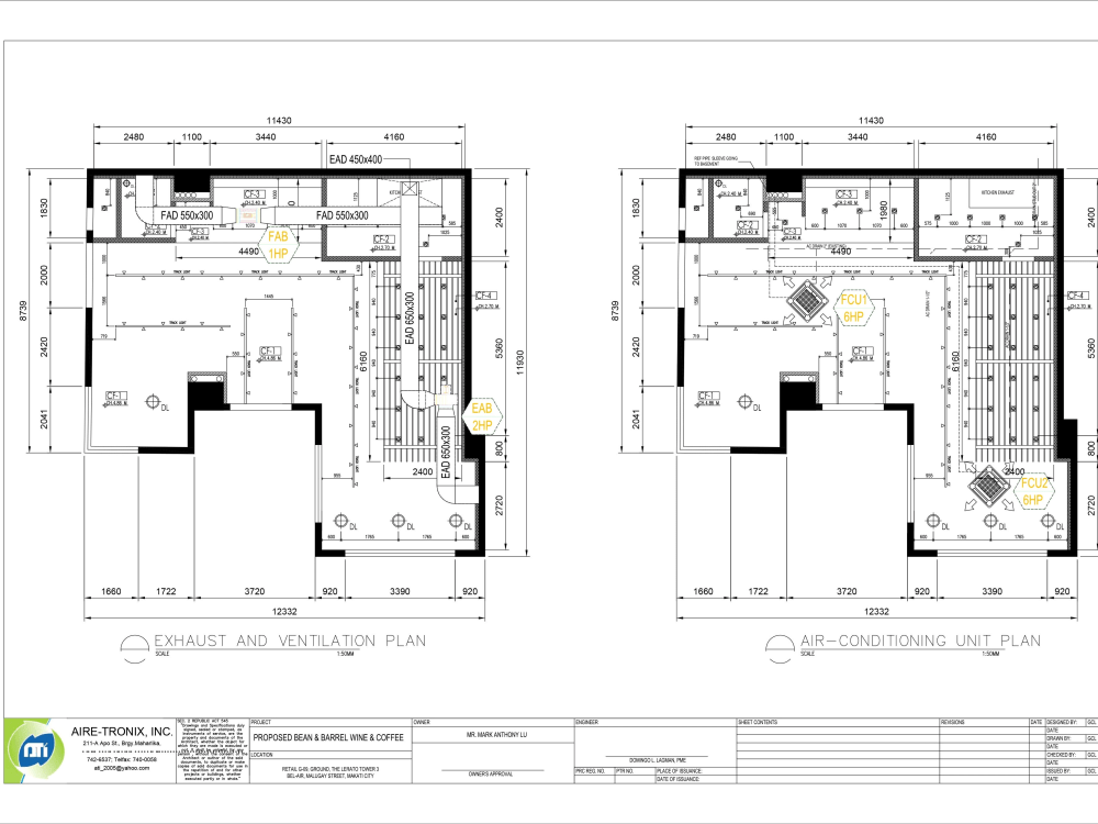 Aircon Plan with Specifications | Upwork