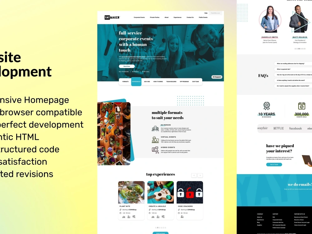 Front end website development services | Upwork