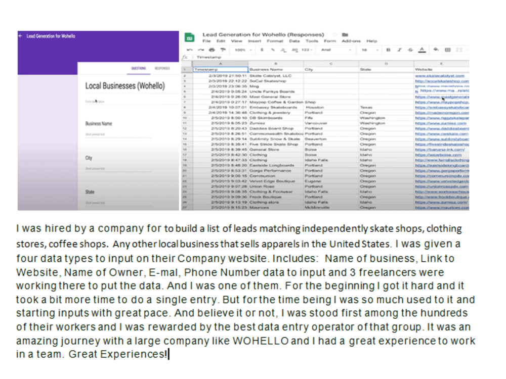 Amazing Data entry & Transcription Services Upwork
