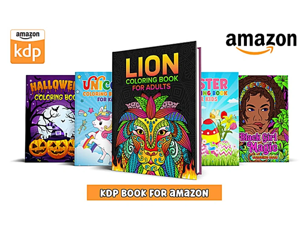 Children And Adult Coloring Book For Amazon KDP, KINDLE DIRECT ...
