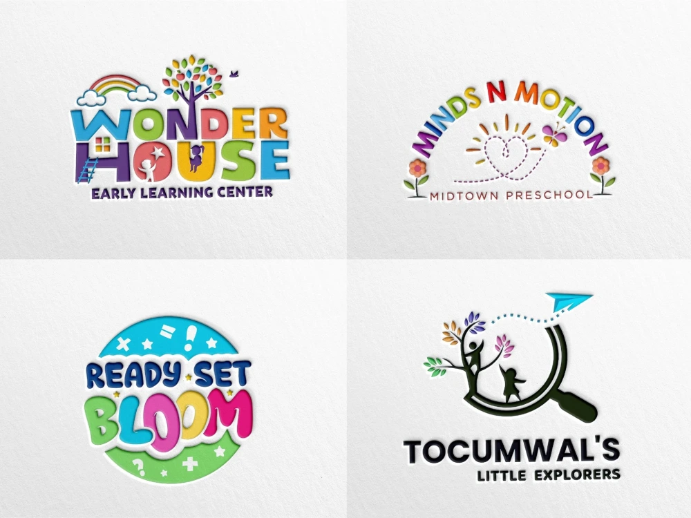 play school logo design