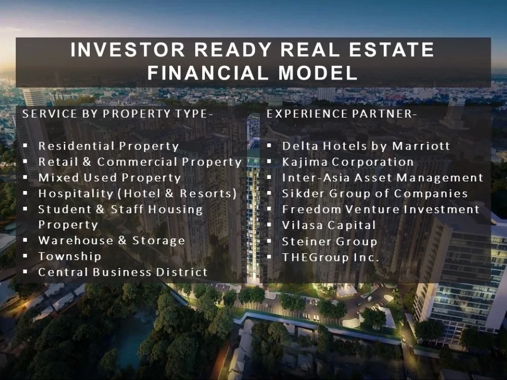 Investor ready real estate financial model, plan & analysis Upwork