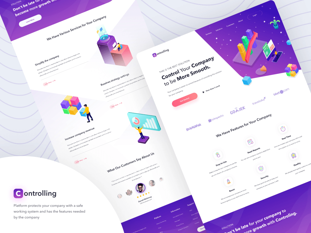 A useful product UI/UX Design for Landing Page, Website, Mobile ...