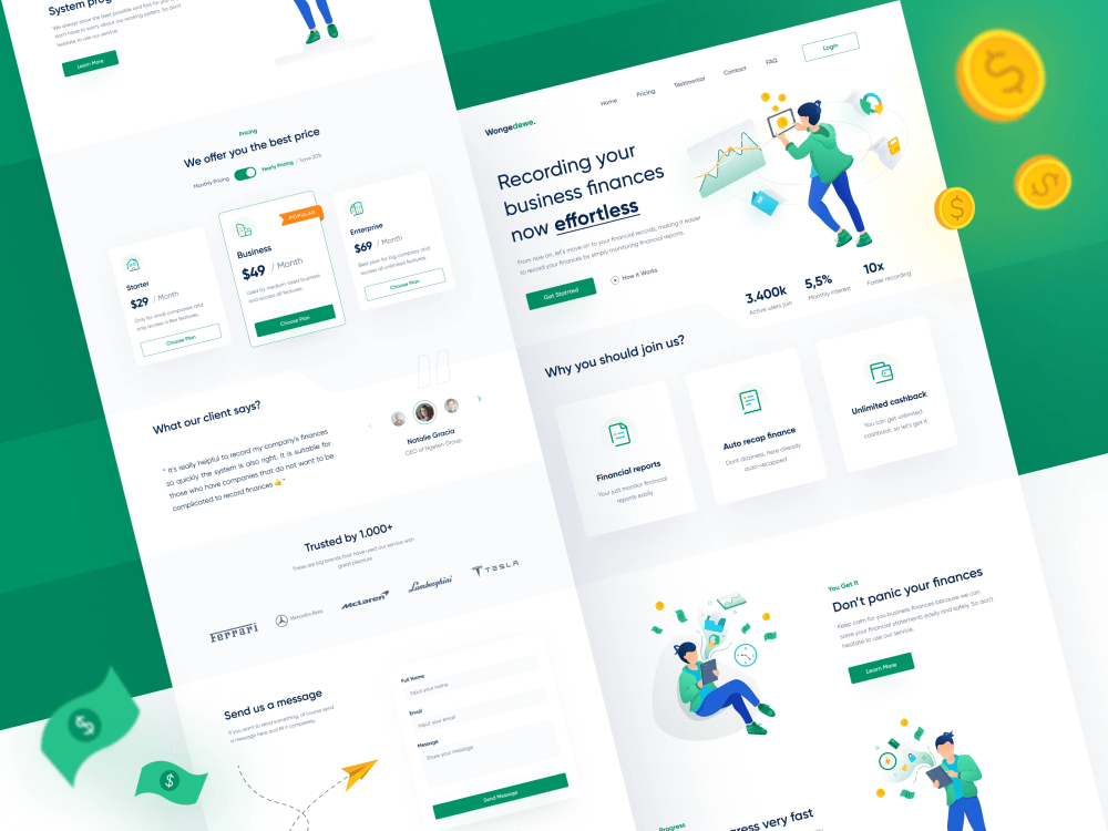 A useful product UI/UX Design for Landing Page, Website, Mobile ...