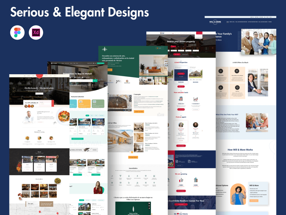 Professional and modern landing page design UI UX in Figma or XD | Upwork