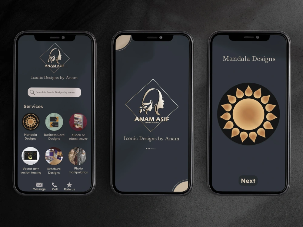 Stunning, modern splash screen and home screen design | Upwork