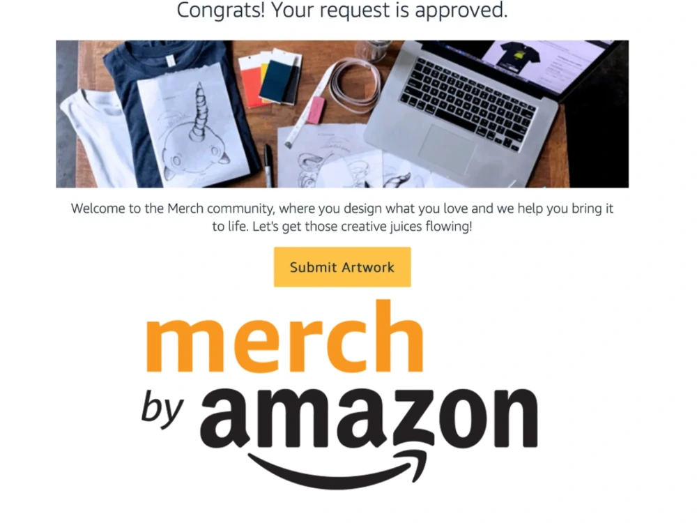 Amazon Merch on Demand Merch By Amazon Tier 10 Account MBA Approval