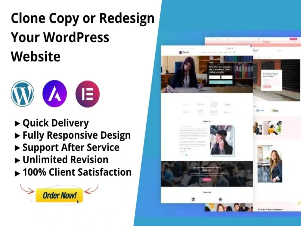 Design or redesign your wordpress website using elementor pro and astra ...