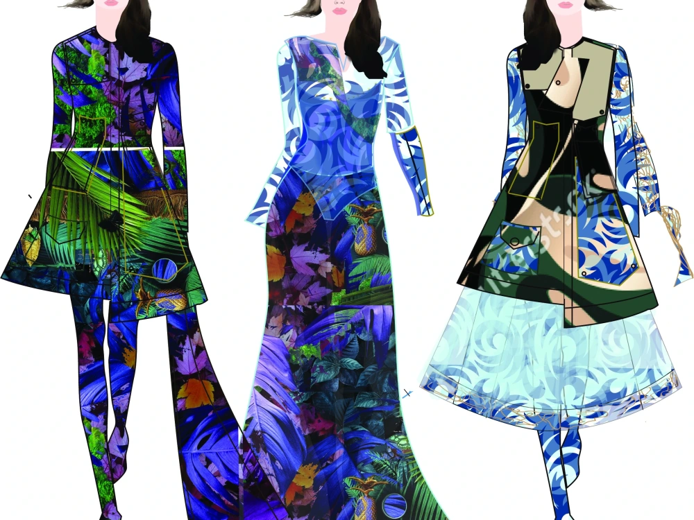 Fashion illustration or Sketches for your collection. | Upwork