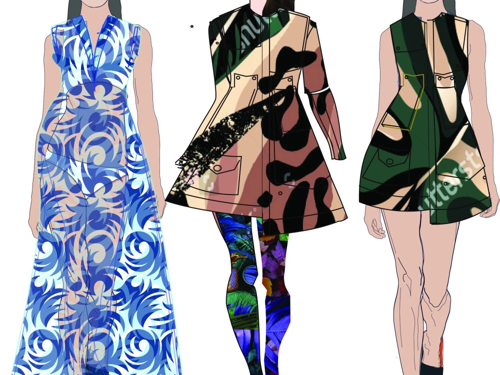 Fashion illustration or Sketches for your collection. | Upwork