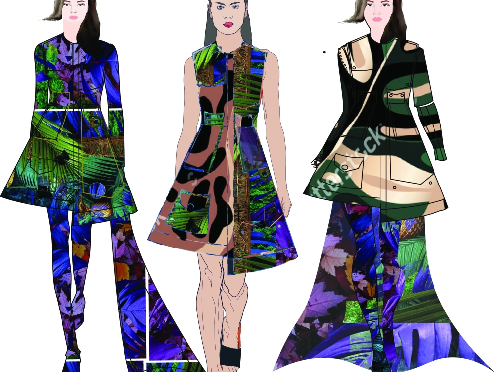 Fashion illustration or Sketches for your collection. | Upwork