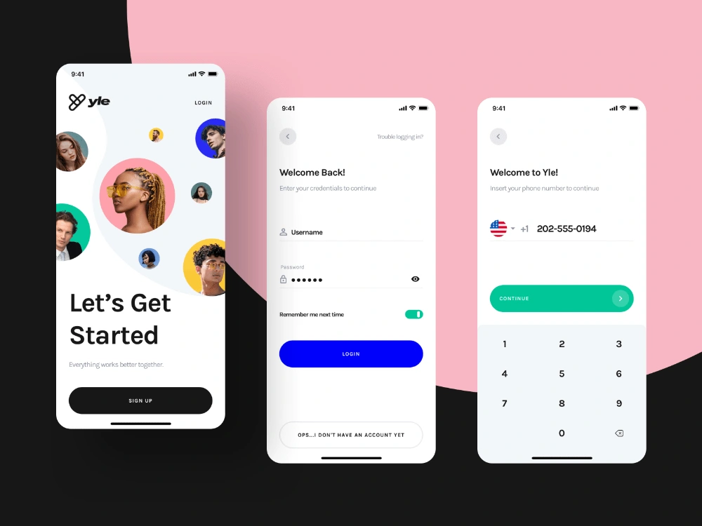Attractive onboarding screens designed for mobile app | Upwork