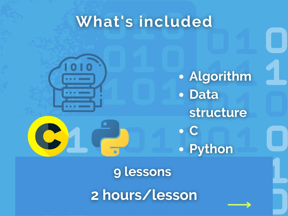 An Algorithm and static data structure, C and Python tutor for ...