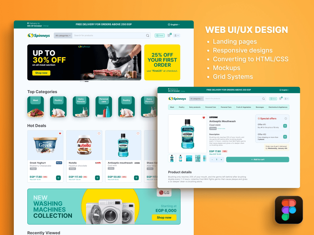 Website UI UX design or landing page UI design & mockup in Figma | Upwork